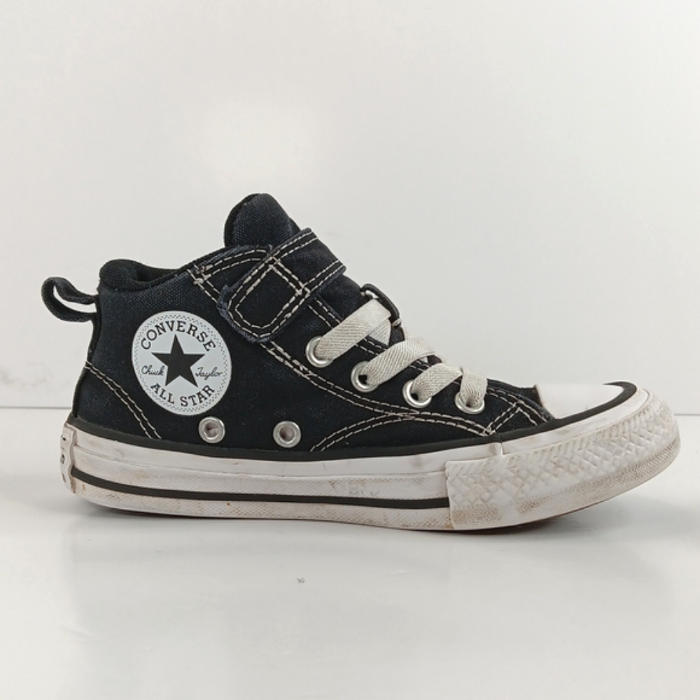 Converse Chuck Taylor All Star Kids High-Top Sneakers Black White Boy's Size 12